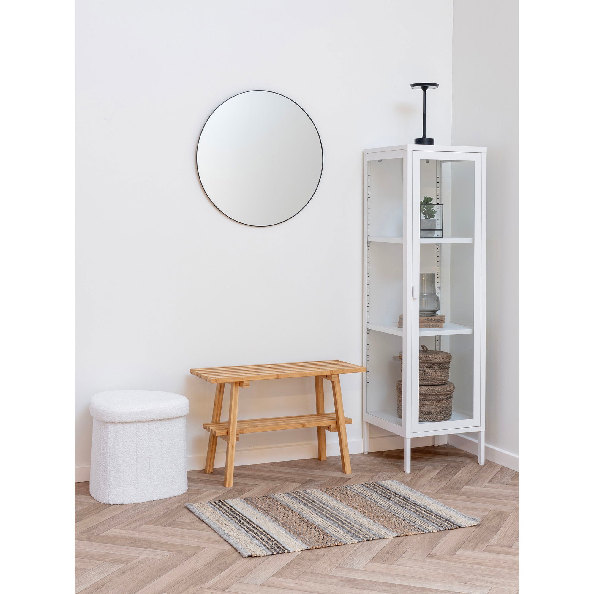 Ember – Sitzbank aus Bambus, natur, 70×28×45 cm